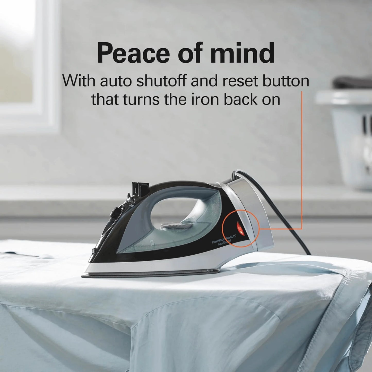 Hamilton Beach Non-Stick Clothes Iron with Retractable Cord