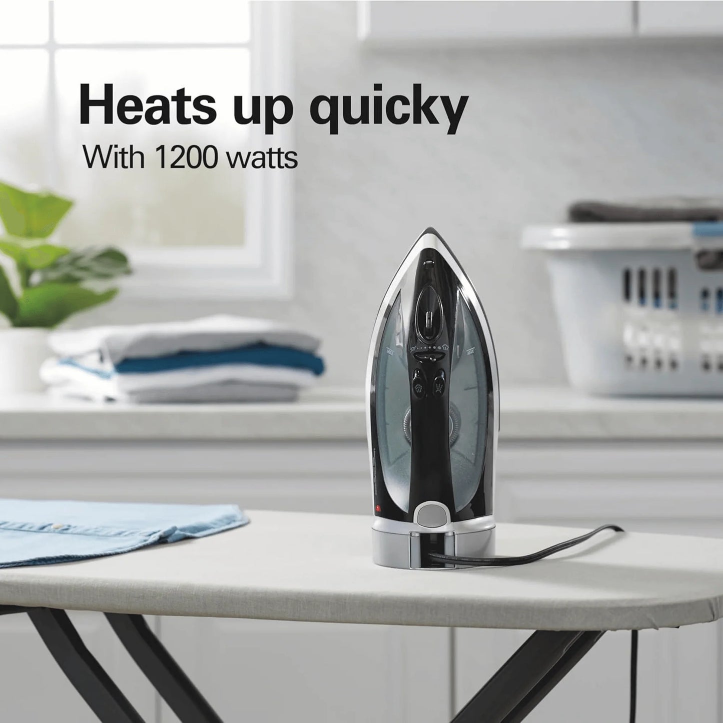 Hamilton Beach Non-Stick Clothes Iron with Retractable Cord