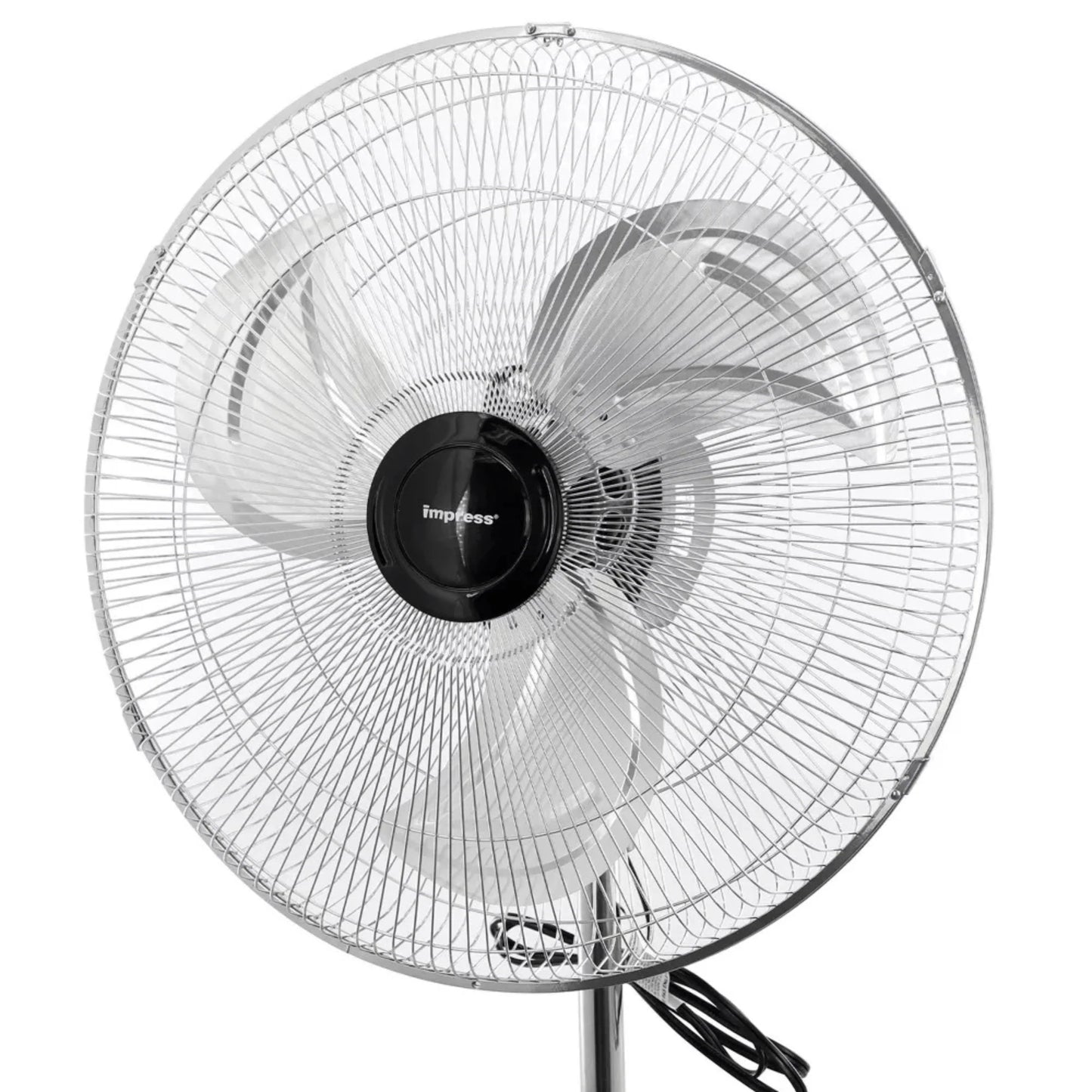 Impress 18-Inch 2-In-1 Chrome Hi-Speed Industrial Oscillating Fan