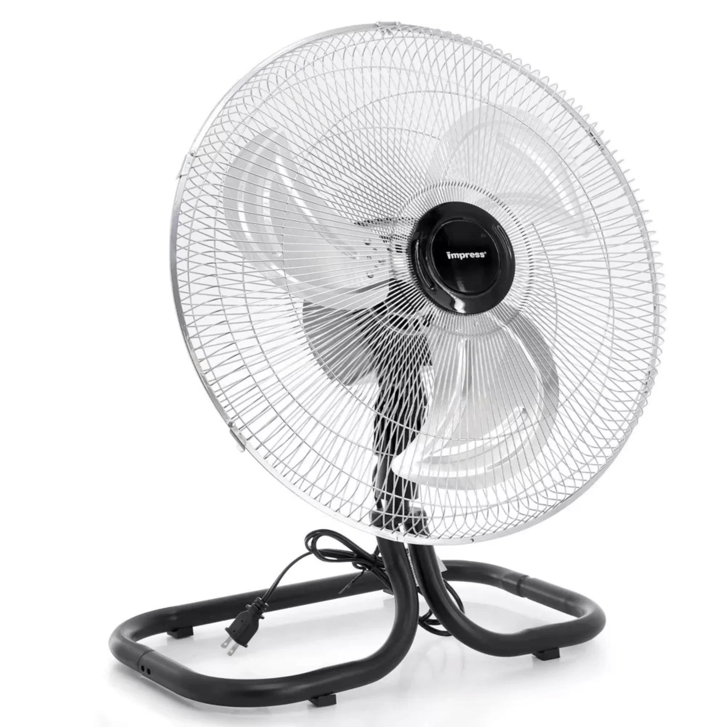 Impress 18-Inch 2-In-1 Chrome Hi-Speed Industrial Oscillating Fan